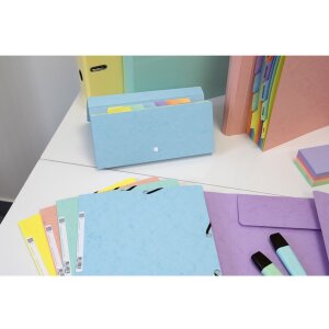 Exacompta Map Elastische Colorspan Serie Aquarel A4 Geassorteerde kleuren