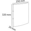 Exacompta Iderama flexibele ringband 2 ringen 15mm zwart DIN A4