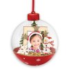 Loek kerstbal voor een foto 3.5x4.5 cm