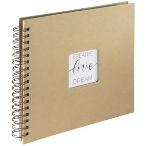 Spiraal Album Craft 28x24 cm 40 Kraftpapier paginas