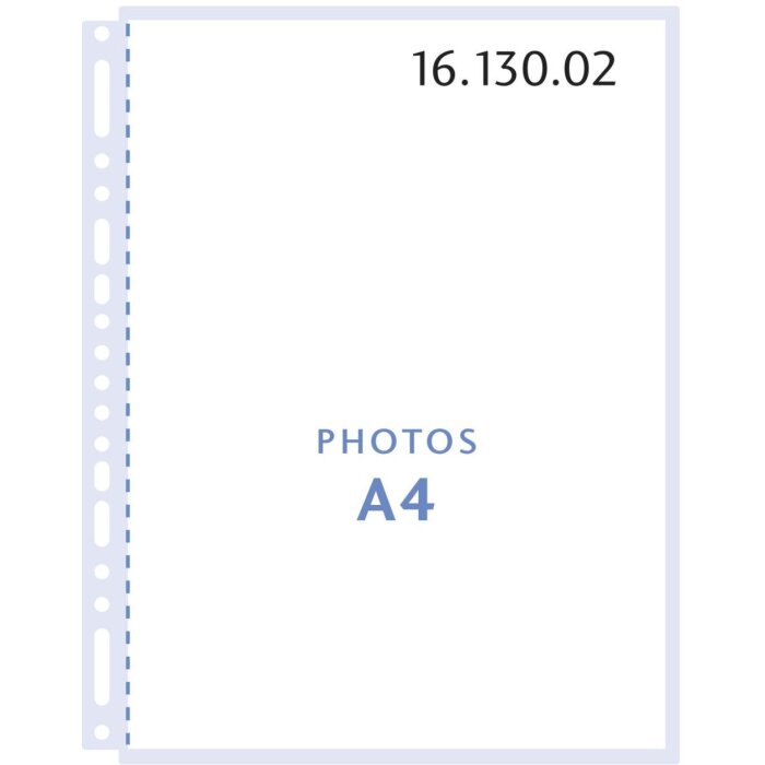 10 fotozakjes a4 wit