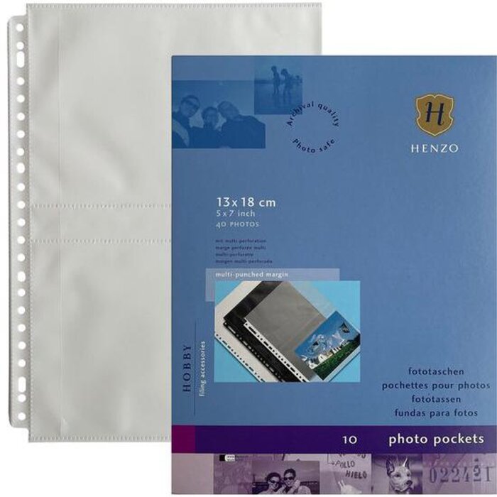 Henzo Fototassen 4x 13x18 cm wit