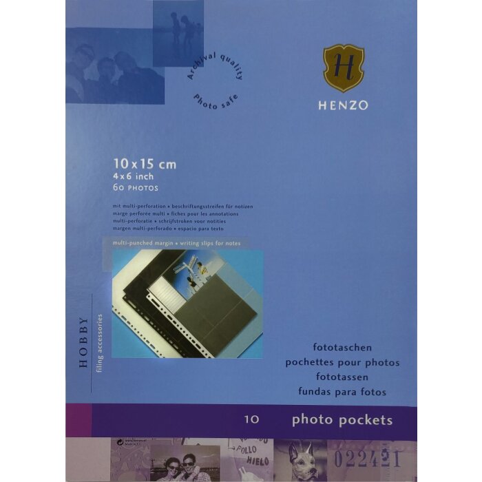 Henzo Fototassen 6x 10x15 cm wit