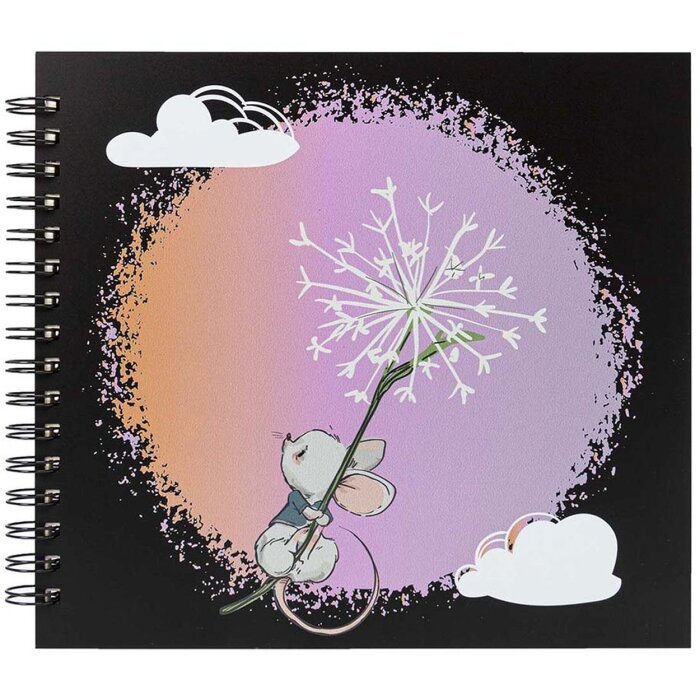 Panodia Spiraalalbum Souris 23,2x27,5 cm 60 witte bladzijden