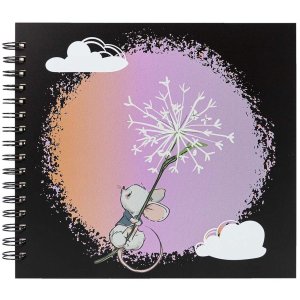 Panodia Spiraalalbum Souris 23,2x27,5 cm 60 witte bladzijden