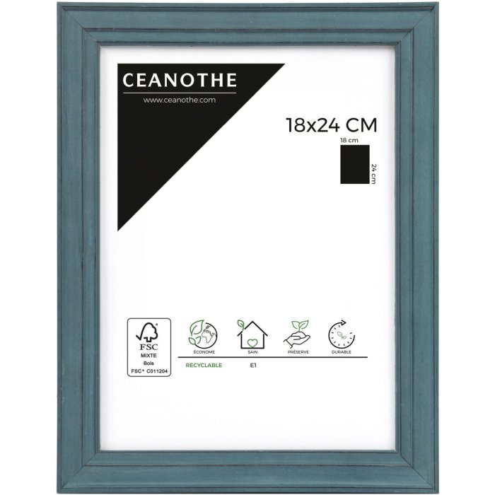 Ceanothe Houten lijst Belle-Ile 18x24 cm blauw