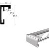 Nielsen Brandbeveiligingslijst c2 structuur zilver mat 30x42 cm