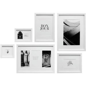 Deknudt Fotolijst set s46yk1wall wit 6 lijsts