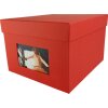 HNFD xl fotodoos Kandra 700 fotos 15x20 cm tomaat geribd