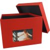 HNFD xl fotodoos Kandra 700 fotos 15x20 cm tomaat geribd