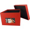 HNFD xl fotodoos Kandra 700 fotos 15x20 cm tomaat geribd