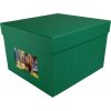 HNFD xl fotodoos Kandra 700 fotos 15x20 cm spar groen geribd
