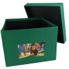 HNFD xl fotodoos Kandra 700 fotos 15x20 cm spar groen geribd