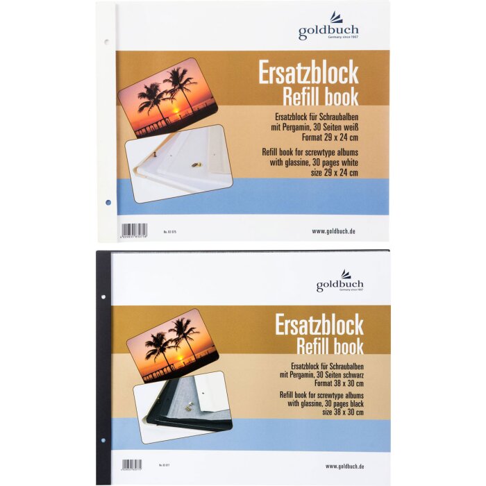 Goldbuch Vervangingsblok voor schroefalbums 29x24 cm en 38x30 cm