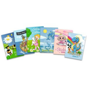 HERMA Sticker-plakboek voor kinderen, A5, "Dinos" (16 paginas, blanco)