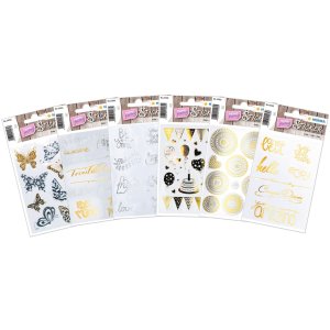 HERMA Creatieve Stickers Vlinders Goud en Zilver Folie