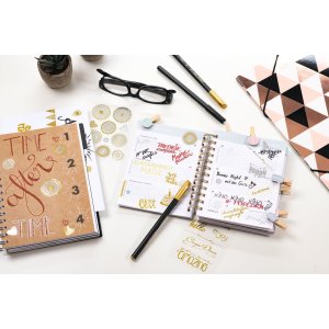 HERMA Creatieve Stickers Vlinders Goud en Zilver Folie