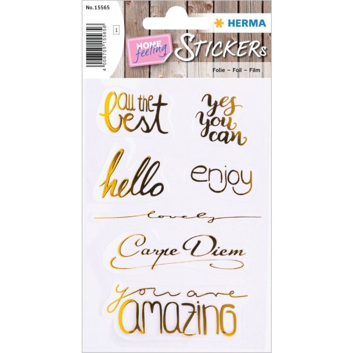 HERMA Creatieve Sticker Verbazingwekkend Goud Folie
