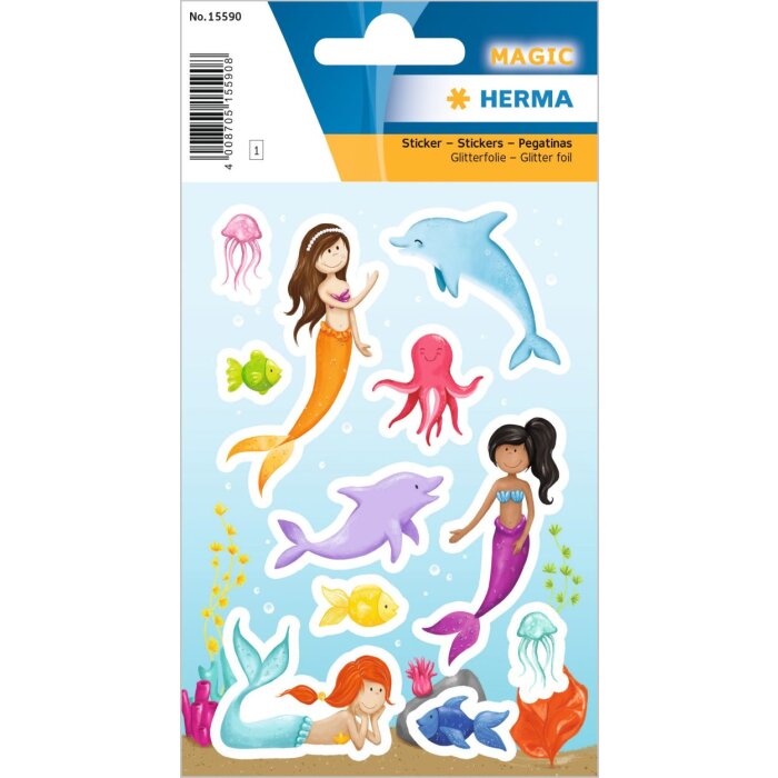 HERMA Prinses van de Zee - Sticker met glittereffect