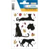 HERMA Zwarte Panter Sticker met kostbaar goud reliëf