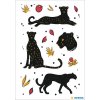 HERMA Zwarte Panter Sticker met kostbaar goud reliëf