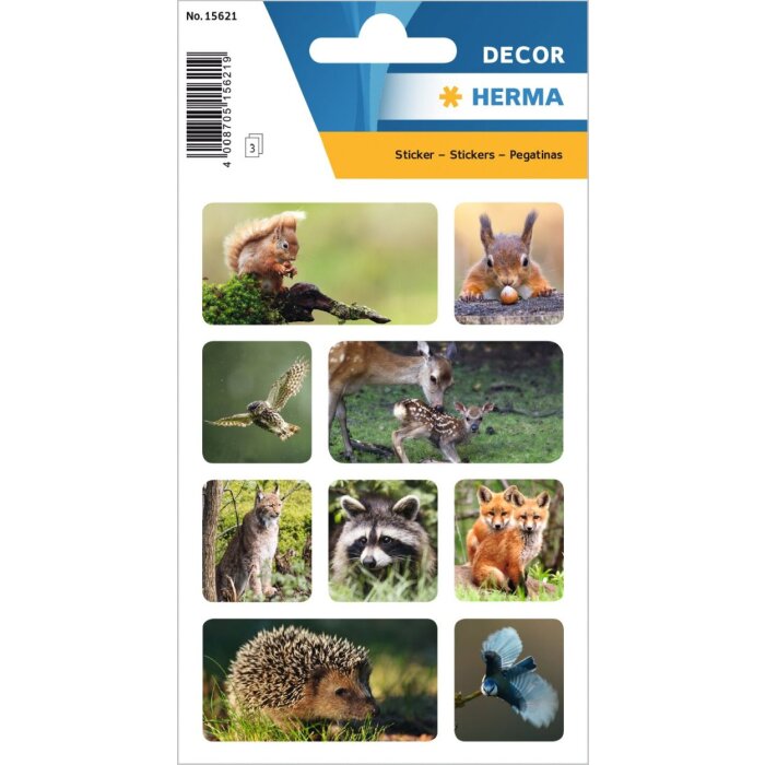 HERMA Sticker Bosdieren