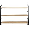 Clayre en Eef Wandplank 50610 bruin 60x15x50 cm