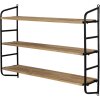 Clayre en Eef Wandplank 50610 bruin 60x15x50 cm