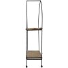 Clayre en Eef IJzeren plank met hout 50620 bruin 27x14x57 cm