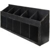 Clayre & Eef 5H0518 Muurplank 60x13x28 cm Zwarte Opbergkast