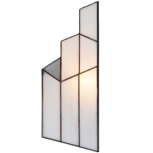 LumiLamp 5LL-6121 Wandlamp Tiffany 36x4x21 cm - E14 (max. 1x 40 Watt) Beige