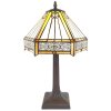 LumiLamp 5ll-6125 Tafellamp Tiffany ø 30x50 cm E27-max 1x60W Beige, Bruin