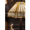LumiLamp 5ll-6125 Tafellamp Tiffany ø 30x50 cm E27-max 1x60W Beige, Bruin