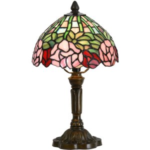 LumiLamp 5LL-6161 Tafellamp Tiffany Ø 21x39 cm...