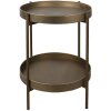 Clayre en Eef 5y0882 Bijzettafel Koperkleurig ø 52x60 cm
