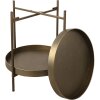 Clayre en Eef 5y0882 Bijzettafel Koperkleurig ø 52x60 cm