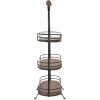 Clayre en Eef 5y0962 Etagere 3 etages Zwart, Bruin 31x16x51 cm