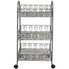 Clayre en Eef 5y0982 Legplank Grijs 37x26x80 cm