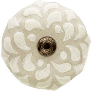 Clayre en Eef 64877 Deurknop Set van 4 Beige ø 4x3 cm