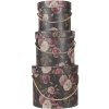 Clayre en Eef 65011 Hoedendoos Set van 3 Zwart ø 23x20 cm