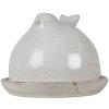Clayre en Eef 6ce1300 Boterschaal Wit ø 12x10 cm