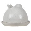 Clayre en Eef 6ce1300 Boterschaal Wit ø 12x10 cm
