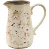 Clayre en Eef 6ce1416 Decoratieve waterkan Roze, Beige 16x11x18 cm