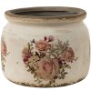 Clayre en Eef 6ce1419m Binnen Bloempot Roze, Beige ø 15x13 cm