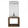 Clayre en Eef 6gl3258 Sapkan met kraantje en deksel Transparant 22x20x50 cm
