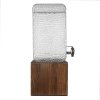 Clayre en Eef 6gl3258 Sapkan met kraantje en deksel Transparant 22x20x50 cm