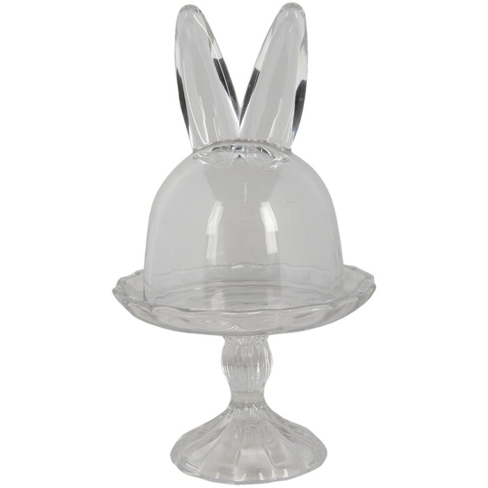 Clayre en Eef 6gl3377 Glazen Klokpot Transparant ø 14x23 cm