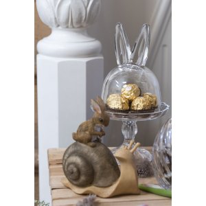 Clayre en Eef 6gl3377 Glazen Klokpot Transparant ø 14x23 cm