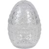 Clayre en Eef 6gl3385 Bonbonniere met Deksel Ei Transparant ø 9x12 cm