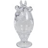 Clayre en Eef 6gl3387 Bonbonniere met Deksel Koe Transparant ø 8x19 cm